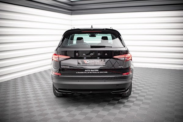 Maxton Central Rear Splitter For Skoda Kodiaq Mk1 Facelift - Gloss Black
