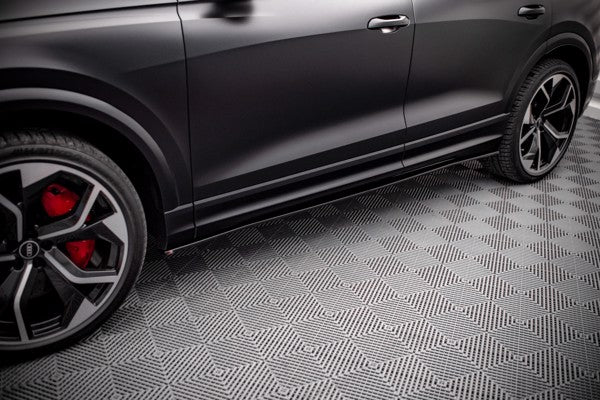 Maxton Side Skirts Diffusers Audi RSQ8 Mk1 - Gloss Black