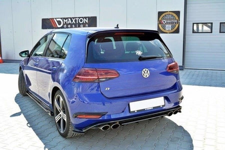 Maxton Rear Frames For Lights VW Golf 7 R / R-Line Facelift - Gloss Black