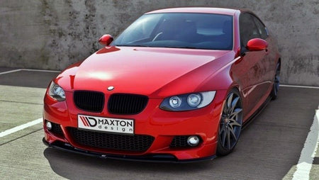 Maxton Front Splitter For BMW 3 E92 Mpack (Preface Model Fits M Performance Splitters) - Gloss Black