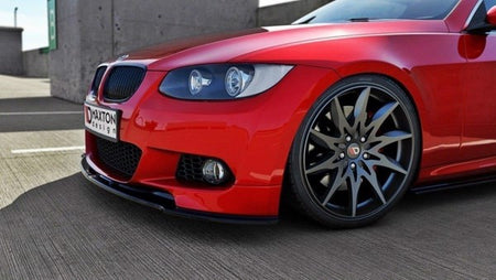 Maxton Front Splitter For BMW 3 E92 Mpack (Preface Model Fits M Performance Splitters) - Gloss Black