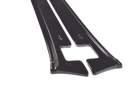 Maxton Side Skirts Diffusers V.1 Tesla Model X - Gloss Black