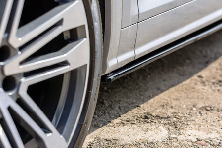 Maxton Side Skirts Diffusers Audi Sq5/Q5 S-Line Mkii - Gloss Black