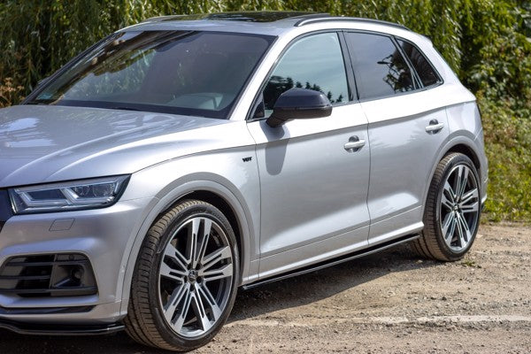 Maxton Side Skirts Diffusers Audi Sq5/Q5 S-Line Mkii - Gloss Black