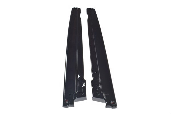 Maxton Side Skirts Diffusers Audi Sq5/Q5 S-Line Mkii - Gloss Black