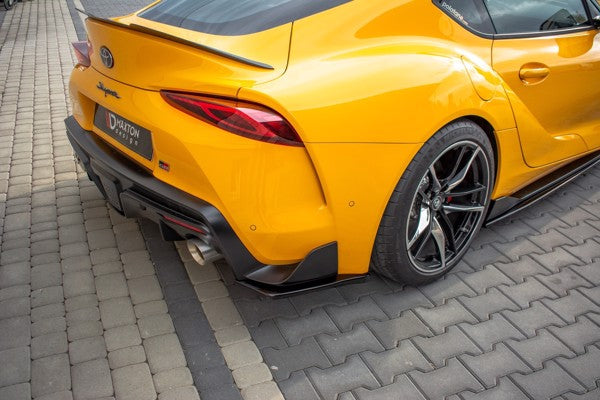 Maxton Rear Side Splitters V.1 Toyota Supra Mk5 - Gloss Black