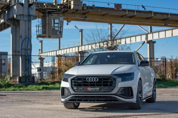 Maxton Front Splitter  Audi Q8 S-Line - Gloss Black