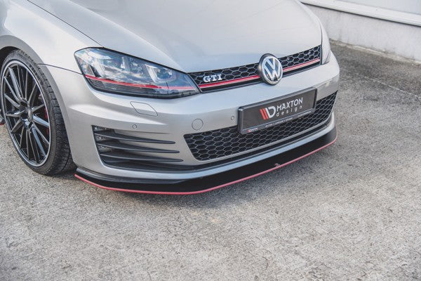 Maxton Racing Durability Front Splitter VW Golf 7 Gti - Black