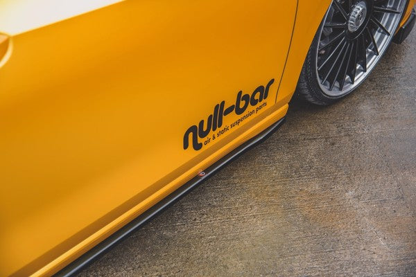 Maxton Side Skirts Diffusers V.2 VW Golf 8 - Gloss Black