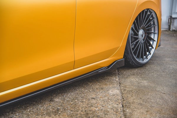 Maxton Side Skirts Diffusers V.2 VW Golf 8 - Gloss Black