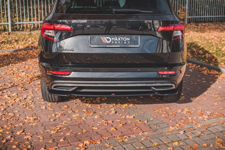 Maxton Central Rear Splitter Skoda Karoq Sportline - Gloss Black
