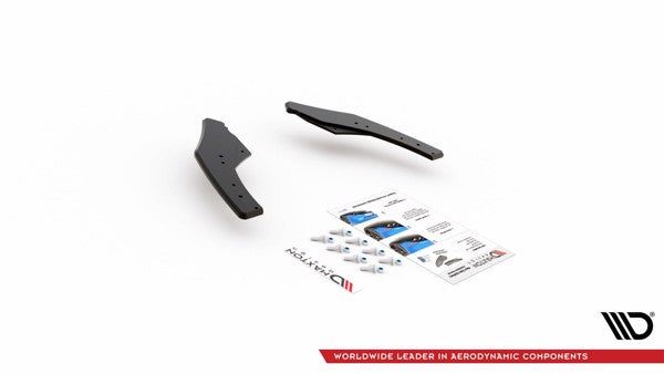 Maxton Racing Durability Rear Side Splitters Volkswagen Golf 8 Gti Clubsport - Black