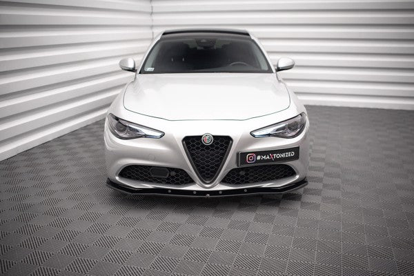 Maxton Front Splitter V.1 Alfa Romeo Giulia Sport - Gloss Black