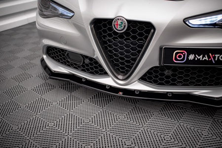Maxton Front Splitter V.1 Alfa Romeo Giulia Sport - Gloss Black