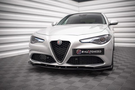 Maxton Front Splitter V.1 Alfa Romeo Giulia Sport - Gloss Black