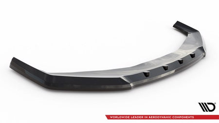 Maxton Front Splitter V.1 BMW 7 M-Pack / M760E G70 - Gloss Black