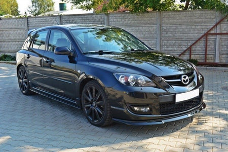 Maxton Side Skirts Diffusers Mazda 3 Mps Mk1 (Preface) - Gloss Black