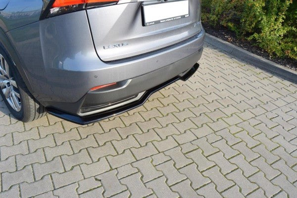 Maxton Central Rear Splitter Lexus Nx Mk1 H (Without Vertical Bars) - Gloss Black
