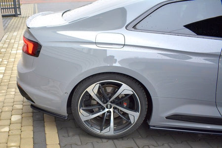 Maxton Rear Side Splitters Audi RS5 F5 Coupe  - Gloss Black
