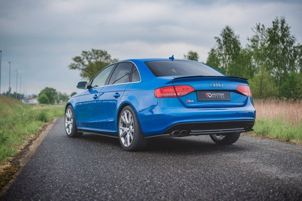 Maxton Side Skirts Diffusers Audi S4 / A4 / A4 S-Line B8 / B8 Fl - Gloss Black