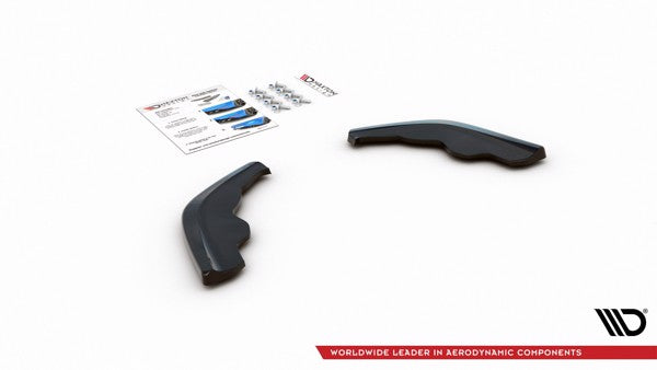 Maxton Rear Side Splitters V.1 For BMW 1 F40 M-Pack - Gloss Black