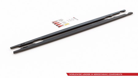 Maxton Side Skirts Diffusers BMW 3 E90/E91 Facelift - Gloss Black