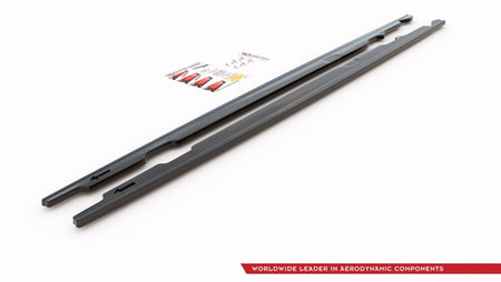 Maxton Side Skirts Diffusers BMW 3 E90/E91 Facelift - Gloss Black