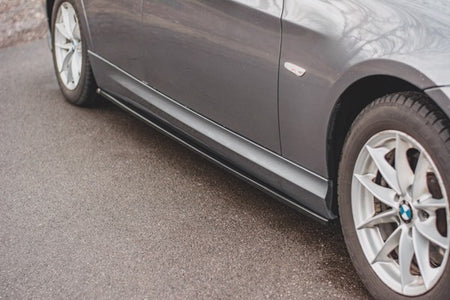 Maxton Side Skirts Diffusers BMW 3 E90/E91 Facelift - Gloss Black
