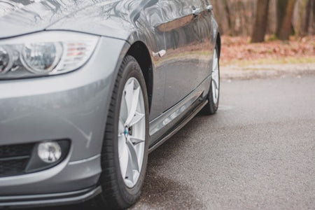 Maxton Side Skirts Diffusers BMW 3 E90/E91 Facelift - Gloss Black