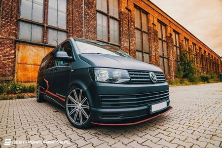 Maxton Volkswagen T6 Front Splitter V.1 - Gloss Black