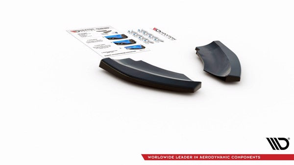Maxton Rear Side Splitters Mini Countryman Mk2 F60 Jcw - Gloss Black