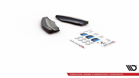 Maxton Rear Side Splitters Mini Countryman Mk2 F60 Jcw - Gloss Black