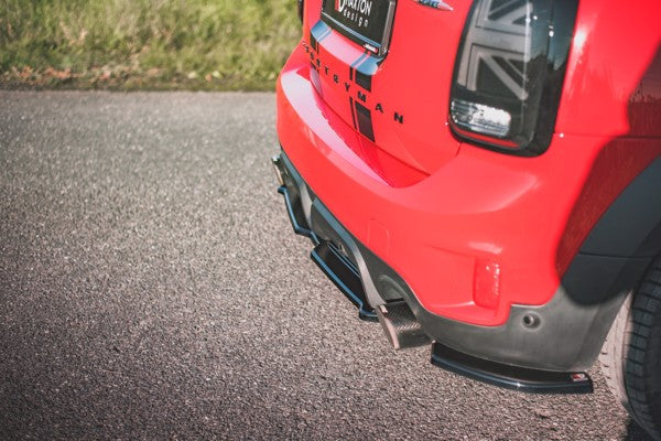 Maxton Rear Side Splitters Mini Countryman Mk2 F60 Jcw - Gloss Black
