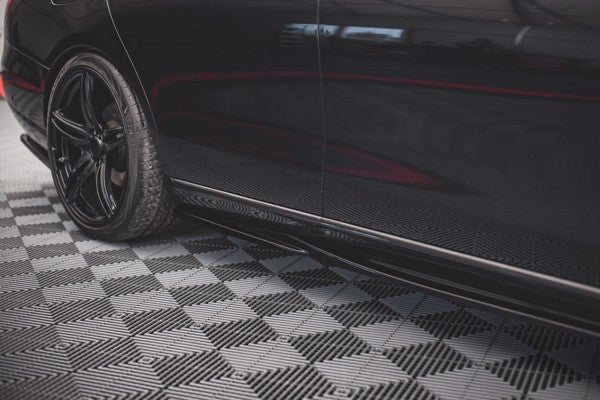 Maxton Side Skirts Diffusers Mercedes-Benz E W213 - Gloss Black