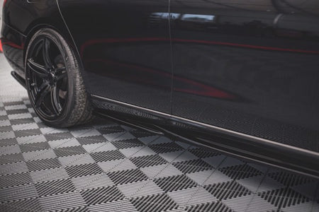 Maxton Side Skirts Diffusers Mercedes-Benz E W213 - Gloss Black