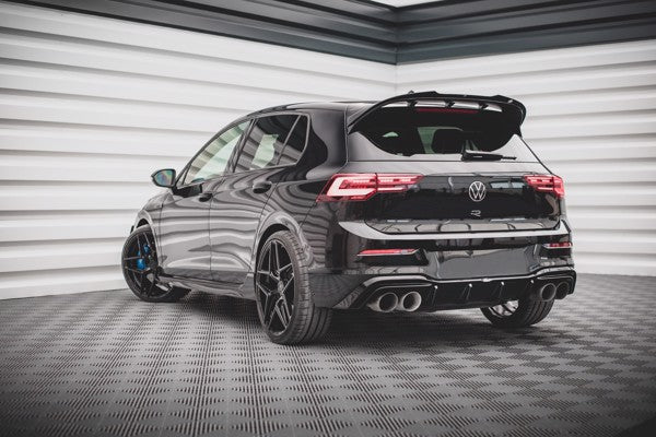 Maxton Rear Valance V.2 Volkswagen Golf R Mk8 - Gloss Black