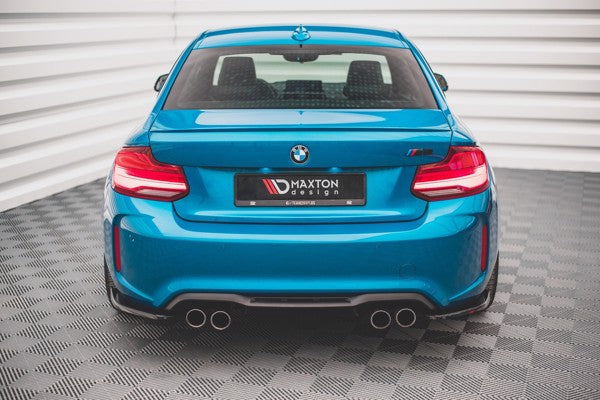 Maxton Rear Side Splitters V.2 BMW M2 F87 - Gloss Black