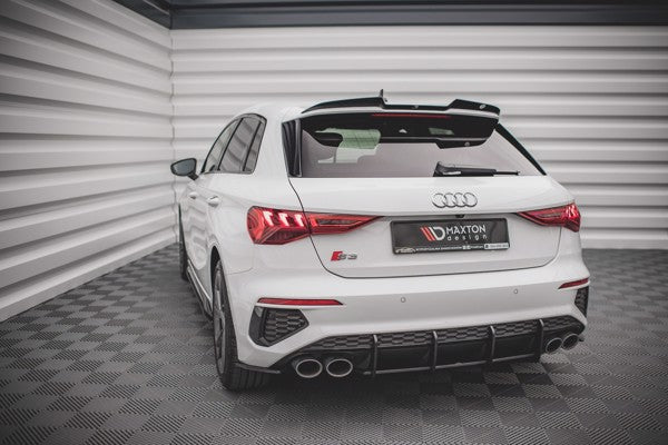 Maxton Street Pro Rear Diffuser Audi S3 Sportback 8Y - Black