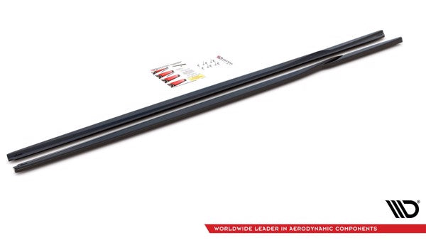 Maxton Side Skirts Diffusers BMW 3 G20 / G21 - Gloss Black
