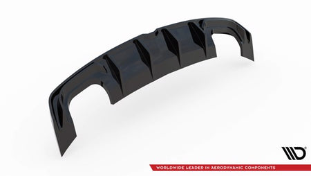 Maxton Rear Valance Audi S3 Sedan 8V - Gloss Black