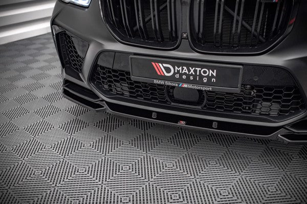Maxton Front Splitter V.2 BMW  X5M F95 - Gloss Black