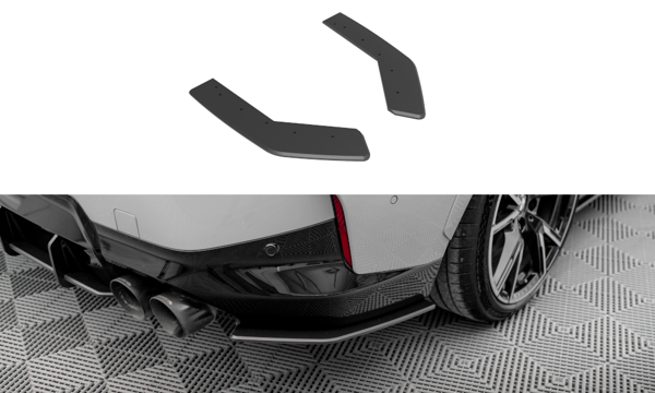 Maxton Street Pro Rear Side Splitters BMW 2 Coupe M240I G42 - Black
