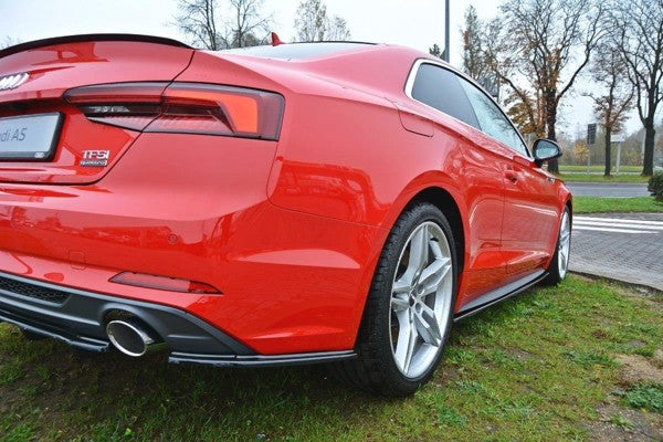 Maxton Rear Side Splitters Audi A5 F5 S-Line - Gloss Black