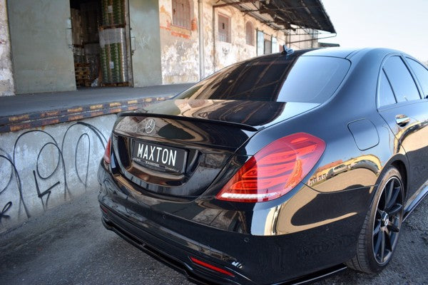 Maxton Spoiler Extension Mercedes-Benz S-Class W222 - Gloss Black