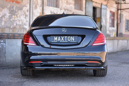 Maxton Spoiler Extension Mercedes-Benz S-Class W222 - Gloss Black