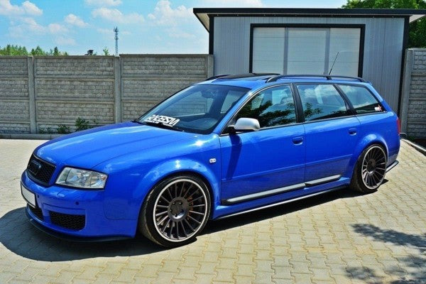Maxton Side Skirts Diffusers Audi RS6 C5 - Gloss Black