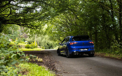 Milltek cat-back udstødning til Volkswagen Golf Mk8 R 2.0 TSI 320PS, race, tips i børstet titanium – billede 3