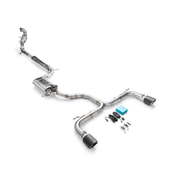 RM Motors Complete exhaust system for Volskwagen Golf 7 VII GTI Tip diameter - 89 mm, Exhaust tip - 3