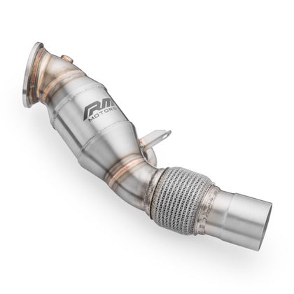 RM Motors Downpipe BMW F32, F33, F36 LCI 420i, 420ix, 430i, 430ix B48 + Katalysator Emissionsstandard - Euro 3, Kapacitet - 100 cpsi