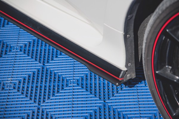 Maxton Racing Durability Side Skirts Diffusers Honda Civic X Type-R - Black
